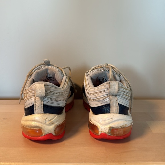 Nike Air Max 97 Midnight Navy Racer Pink Laser Orange Women’s Size 8 - Picture 4 of 6